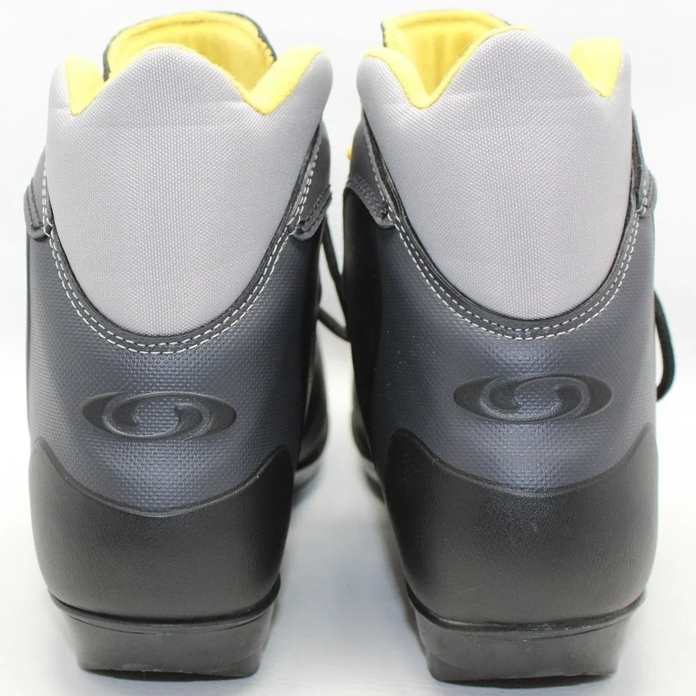 Salomon E3 Cross Country Ski Boots Mens 9.5 Black Grey‎ SNS Profil 88501331